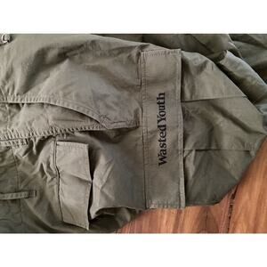 Wasted Youth Olive Cargo Pants